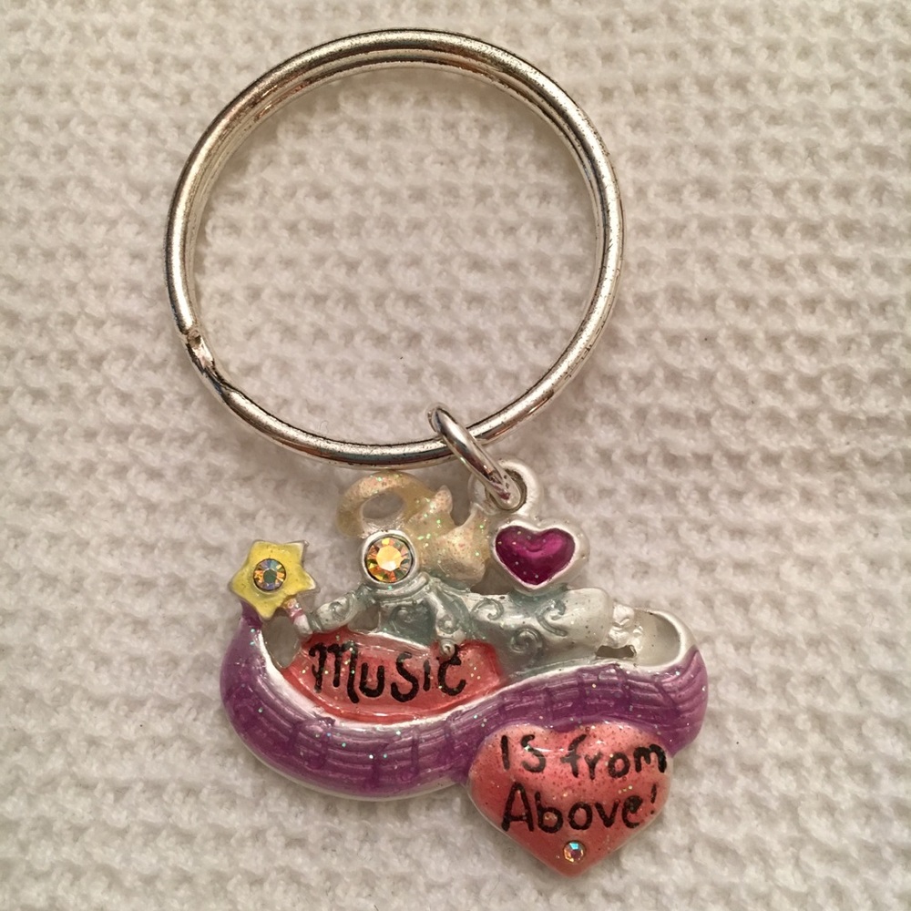 Music Is From Above Keychain